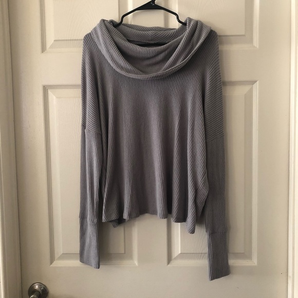 Lucky Brand Cowl Neck Surplice Back Pullover - Picture 3 of 6